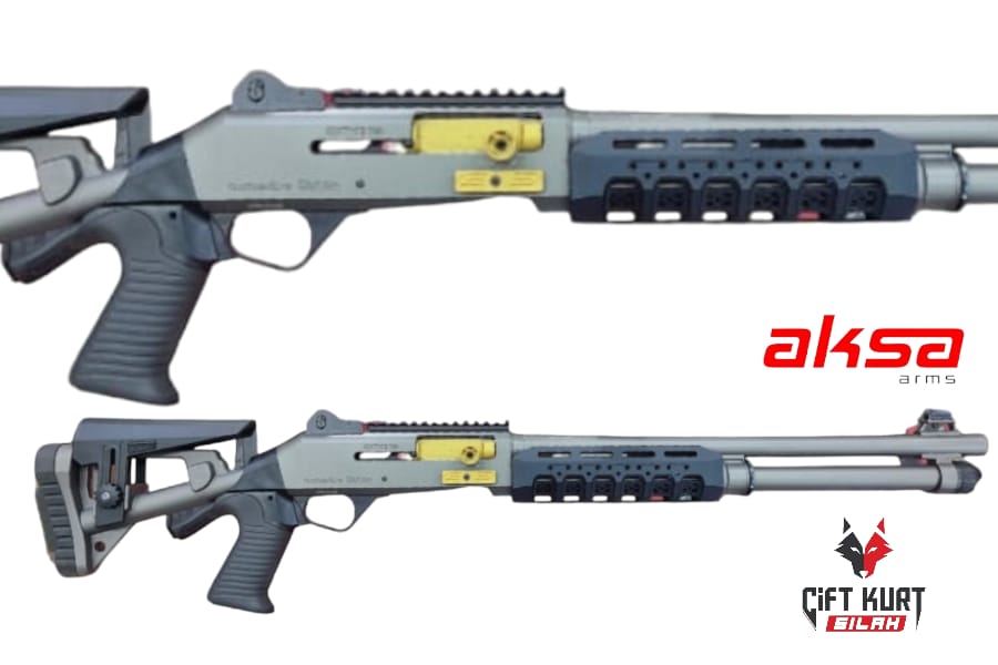 Aksa Crossfire Wi Extreme 12GA Metal El Kundaklı (Tungsten) Renkli Tüplü Yarı Otomatik Yivsiz Av Tüfeği